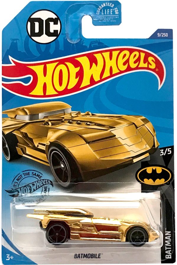 2020 Hot Wheels Mainline #009 - DC Batmobile (Gold Chrome) GLN68 For Cheap