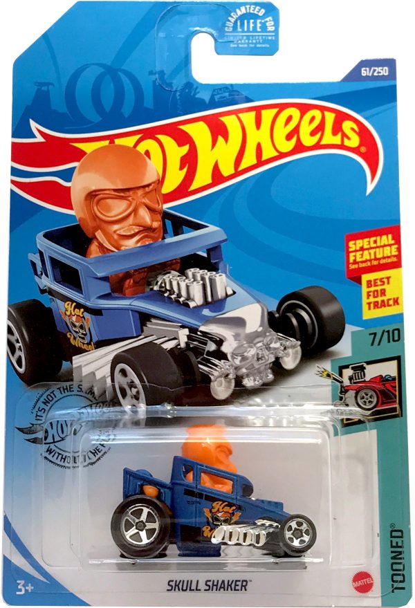 2020 Hot Wheels Mainline #061 - Skull Shaker Tooned (Blue) GHG10 Hot on Sale