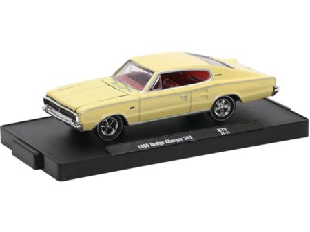 2021 M2 Machines Auto Drivers R75-21-15 - 1966 Dodge Charger 383 (Yellow) Fashion