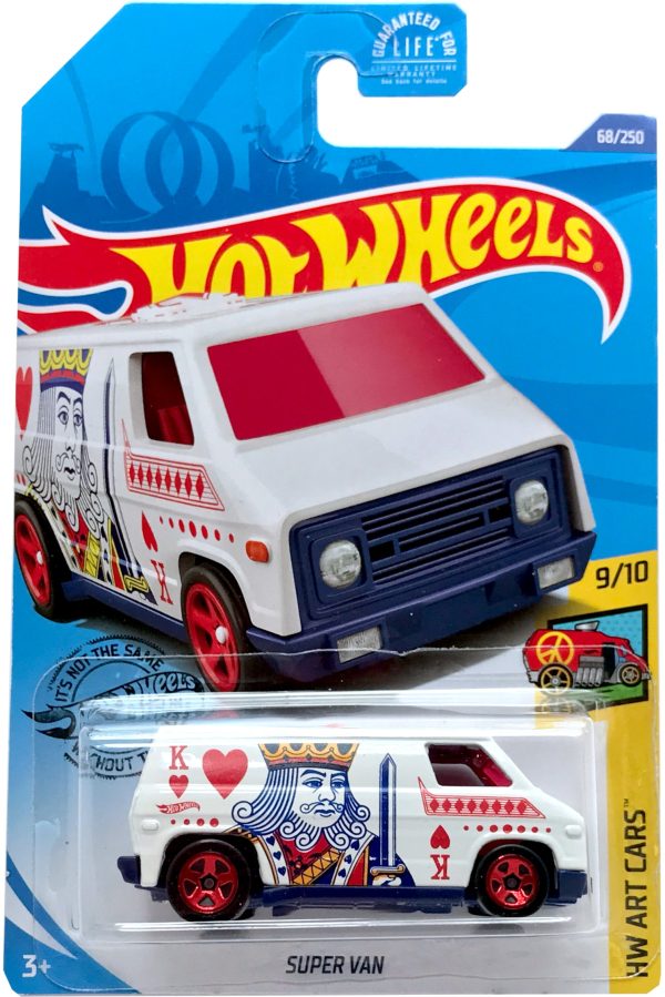 2020 Hot Wheels Mainline #068 - Super Van King of Hearts (White) GHC21 Online Sale