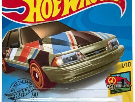 2020 Hot Wheels Mainline #090 -  92 Ford Mustang (Beige Tan) GHF95 For Cheap