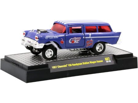 2020 M2 Machines Coca Cola A07-20-32 - 1957 Chevrolet 150 Handyman Wagon Gasser (Cherry Coke Purple) Online Sale