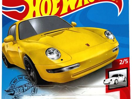 2020 Hot Wheels Mainline #072 -  96 Porsche Carrera (Yellow) GHF18 Hot on Sale