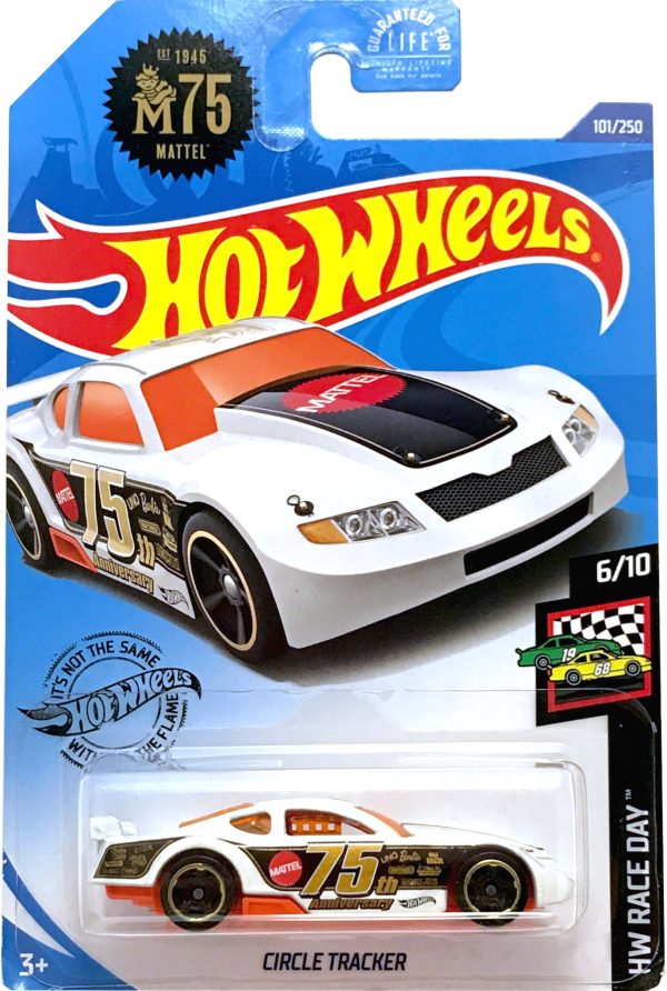 2020 Hot Wheels Mainline #101 - Circle Tracker (White) GHC52 Hot on Sale