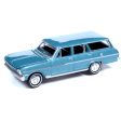 2021 Auto World - 1963 Chevy II Nova 400 Wagon (Blue) AW64312-2B4 Online Sale