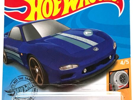 2020 Hot Wheels Mainline #043 -  95 Mazda RX-7 (Mazdaspeed Blue) GHF76 Cheap