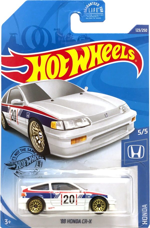 2020 Hot Wheels Mainline #123 -  88 Honda CR-X EF8 (White) GHC10 For Discount