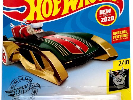 2020 Hot Wheels Mainline #053 - Rockin  Santa Sled (Gold) GHD88 Fashion