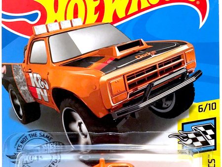 2020 Hot Wheels Mainline #128 -  87 Dodge D100 Pickup Truck (Orange) GHC88 For Discount