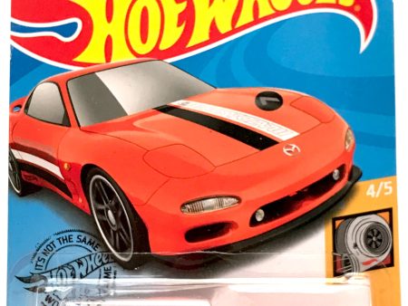 2020 Hot Wheels Mainline #043 -  95 Mazda RX-7 (Mazdaspeed Orange) GHD02 Cheap