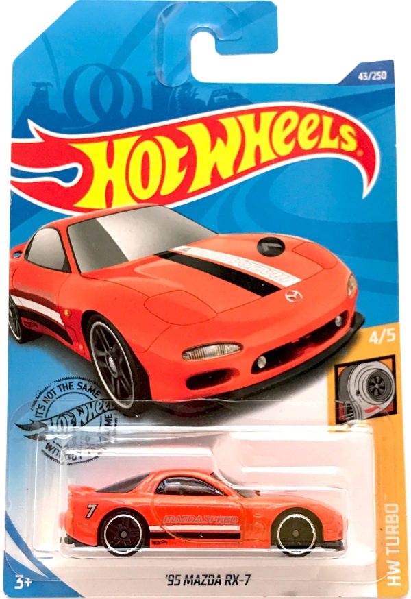 2020 Hot Wheels Mainline #043 -  95 Mazda RX-7 (Mazdaspeed Orange) GHD02 Cheap