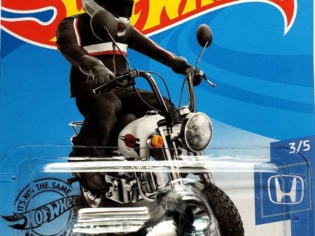 2020 Hot Wheels Mainline #010 - Honda Monkey Z50 Motorcycle (White) GHF51 Online Hot Sale