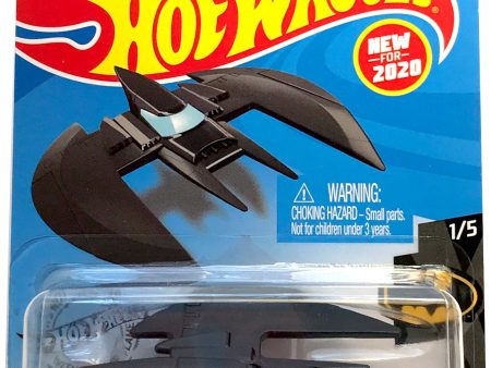 2020 Hot Wheels Mainline #056 - Batman Animated Series Batplane (Black) GHB43 Online Sale