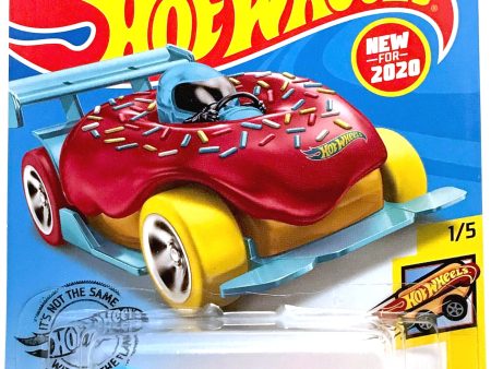 2020 Hot Wheels Mainline #108 - Donut Drifter (Red   Blue) GHD98 Hot on Sale