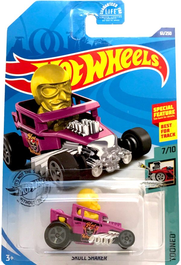 2020 Hot Wheels Mainline #061 - Skull Shaker Tooned (Pink) GHD46 For Sale