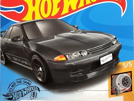 2020 Hot Wheels Mainline #002 - Nissan Skyline GT-R BNR32 (Grey) GHD03 For Sale