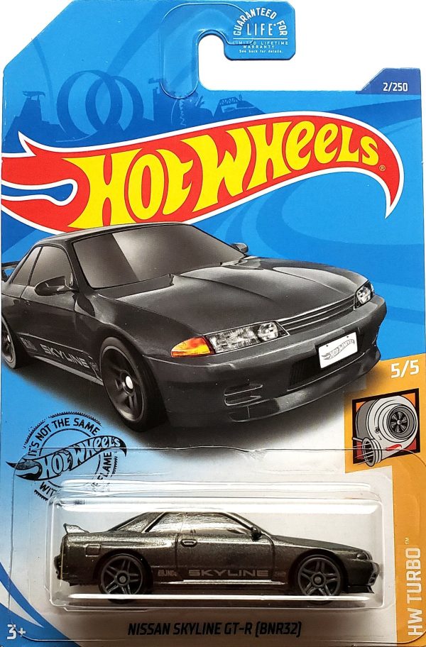 2020 Hot Wheels Mainline #002 - Nissan Skyline GT-R BNR32 (Grey) GHD03 For Sale