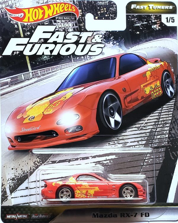 Hot Wheels Premium - 1995 Mazda RX-7 FD (2 Fast 2 Furious Red) GJR65 For Discount