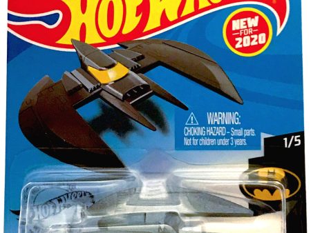 2020 Hot Wheels Mainline #056 - Batman Animated Series Batplane (Silver) GHD94 Online now