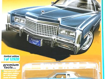 2021 Auto World - 1975 Cadillac Eldorado (Blue) AW64312-2B6 Hot on Sale