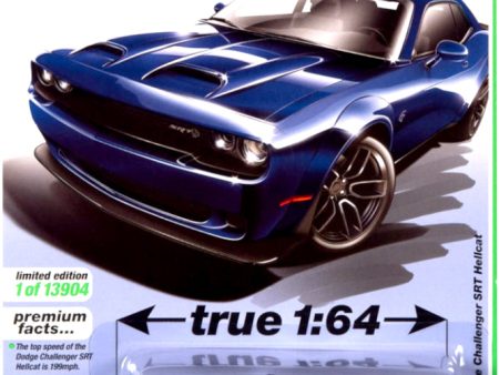 2021 Auto World - 2019 Dodge Challenger SRT Hellcat (Blue) AW64322-3A6 on Sale