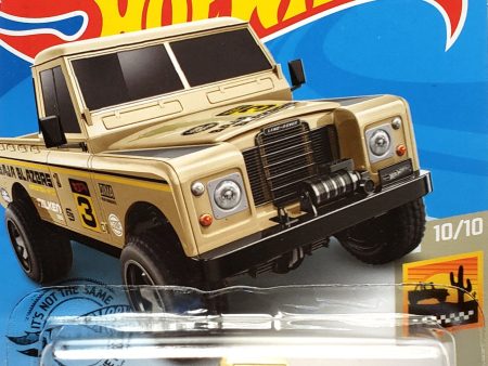 2020 Hot Wheels Mainline #003 - Land Rover Series III Pickup (Tan) GHG13 Hot on Sale