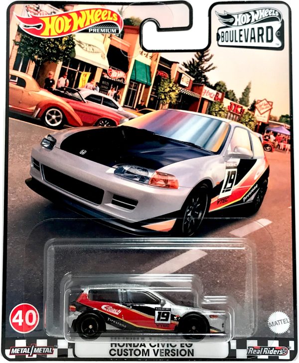 Hot Wheels Boulevard Premium - #40 Honda Civic EG Custom Version (Silver) GRM05 Online Hot Sale