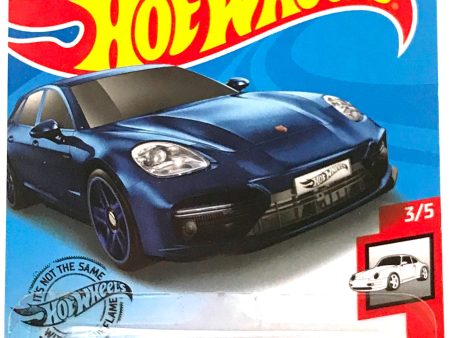 2020 Hot Wheels Mainline #044 - Porsche Panamera S Turbo (Blue) GHF19 For Sale