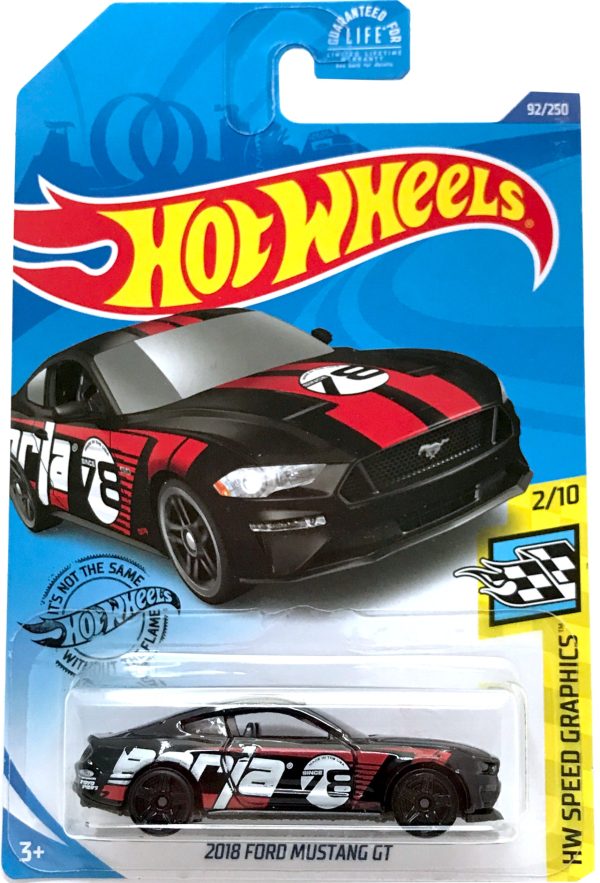 2020 Hot Wheels Mainline #092 - 2018 Ford Mustang GT (Black) GHF98 For Cheap