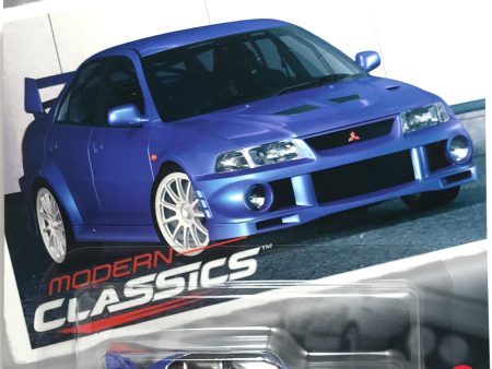 Hot Wheels Modern Classics Premium - Mitsubishi Lancer EVO VI Blue GRJ89 Fashion