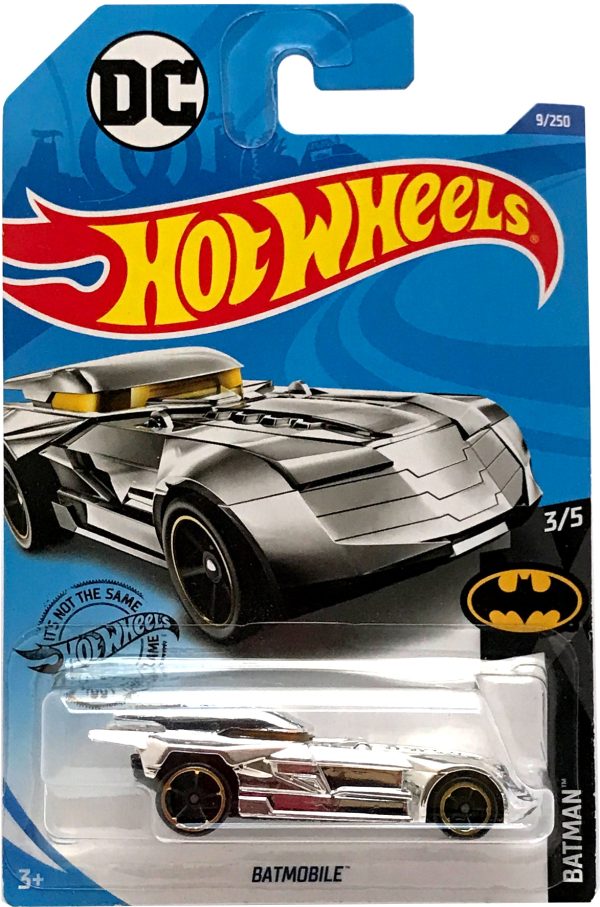 2020 Hot Wheels Mainline #009 - DC Batmobile (Silver Chrome) GHB93 For Cheap