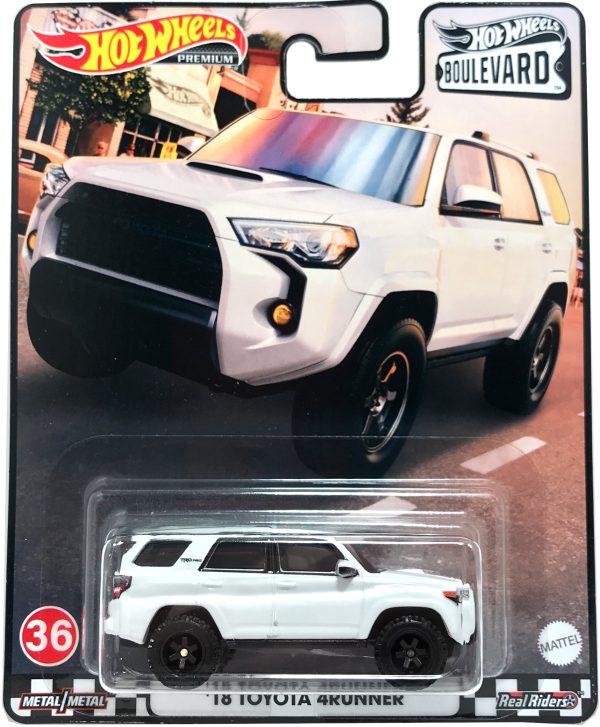 Hot Wheels Boulevard Premium - #36 2018 Toyota 4Runner (White) GRM08 Sale