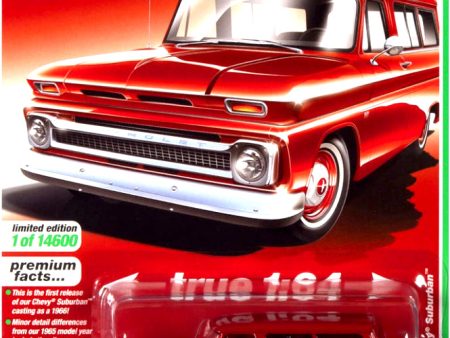 2021 Auto World - 1965 Chevy Suburban (Red) AW64322-3A1 For Discount