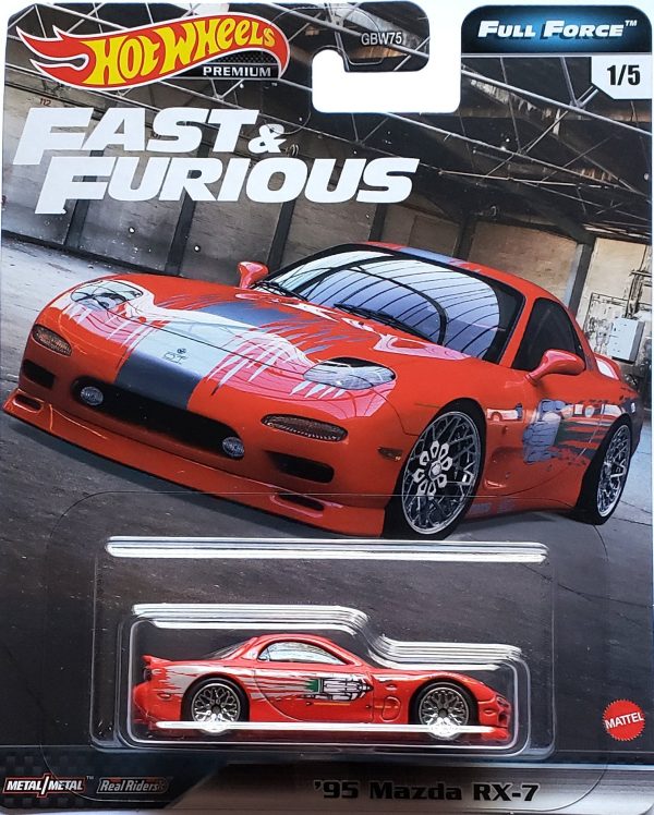 Hot Wheels Premium - 1995 Mazda RX-7 FD (Fast and Furious Red) GJR76 Cheap