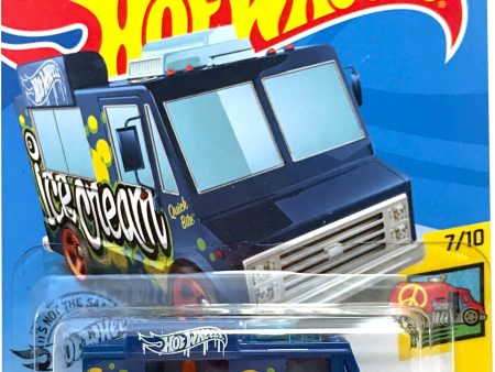 2020 Hot Wheels Mainline #115 - Quick Bite Ice Cream Truck (Blue) GHC19 Online Sale