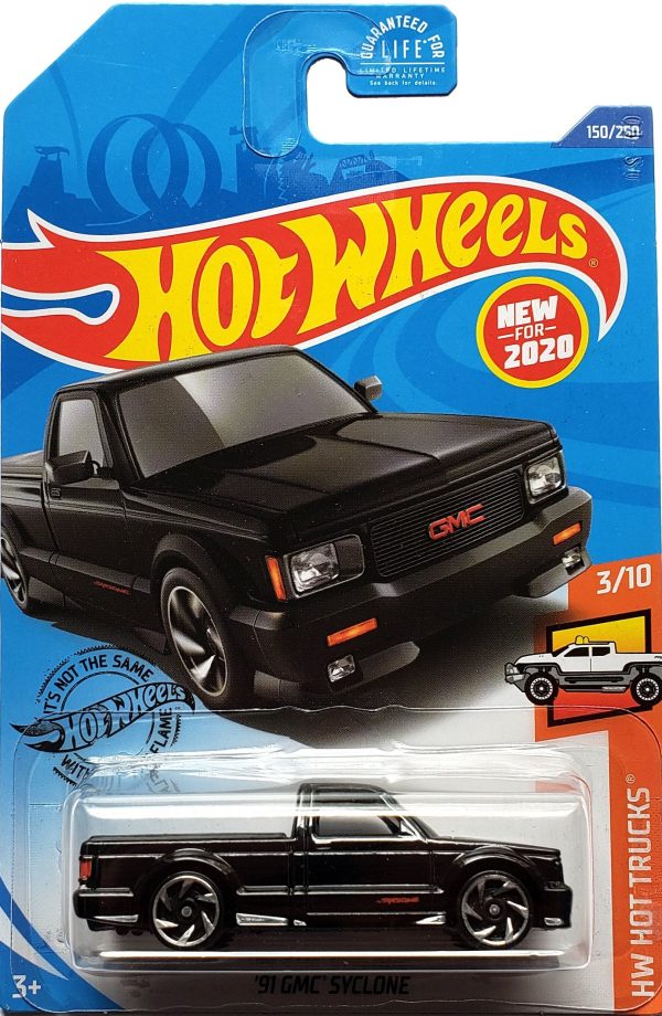 2020 Hot Wheels Mainline #150 -  91 GMC Syclone (Black) 3 10 HW Hot Trucks GHB35 Discount