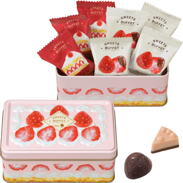 [Pre-Order] MARY’S Sweets Buffet Mini Square Cake 7pcs box [预售] 日本MARY’S 甜品自助餐情人节限定 迷你方形蛋糕 7枚 盒 Online Hot Sale