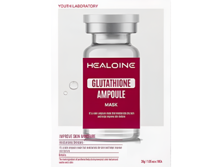 HEALOINE Glutathione Ampoule Mask 10pcs Box 稀洛因 谷胱甘肽精华奶皮面膜 10片 盒 Supply