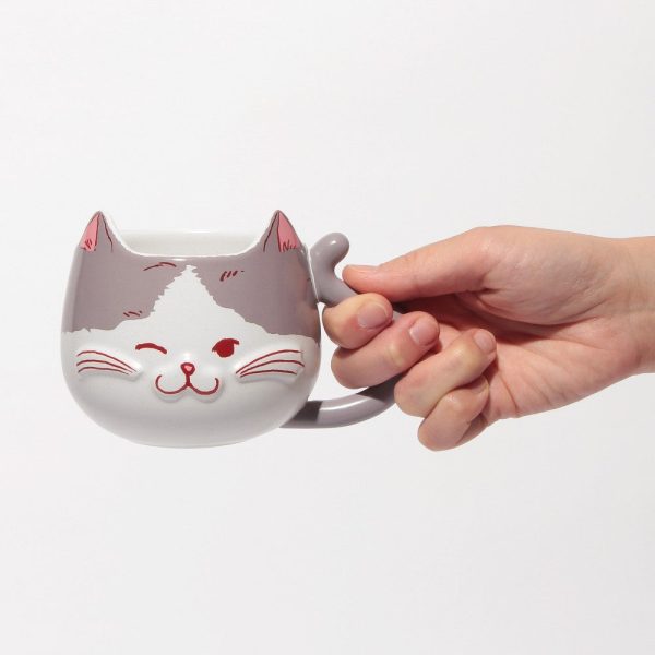 [Pre-Order] Japan SBUX 2025 Valentine Collection 2025 Valentine s Day Grey Cat Face Mug 355ml [预售] 日本星巴克 2025情人节系列 2025情人节灰猫马克杯 355ml Sale