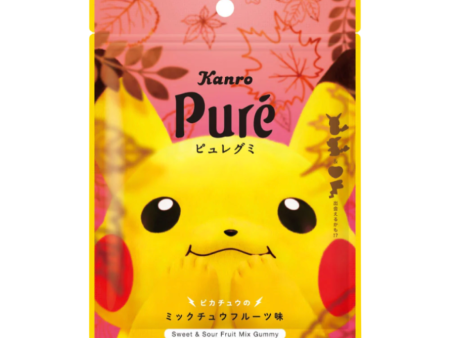 KANRO Pure X Pmon PChu Sweet & Sour Fruit Mix Gummy 日本KANRO甘乐Pure x 皮卡丘软糖 热带水果苏打味 52g Online