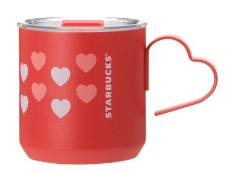 [Pre-Order] Japan SBUX 2025 Valentine Collection Stainless Steel Mug 355ml [预售] 日本星巴克 2025情人节系列 爱心不锈钢马克杯 355ml Fashion