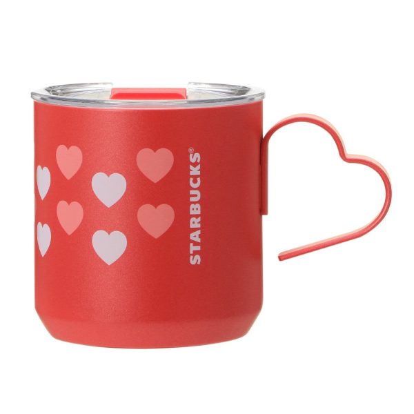 [Pre-Order] Japan SBUX 2025 Valentine Collection Stainless Steel Mug 355ml [预售] 日本星巴克 2025情人节系列 爱心不锈钢马克杯 355ml Fashion