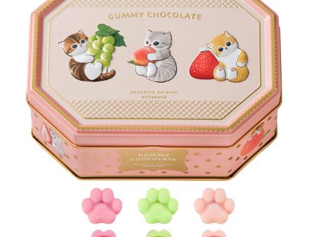 [Pre-Order] MATSUKAZEYA X Mofusand Gummy Chocolate Assortment Can 12pcs box [预售] 日本松風屋 X 鲨鱼猫软糖巧克力什锦罐 12枚 盒 For Sale