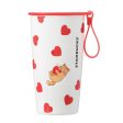 [Pre-Order] Japan SBUX 2025 Valentine Collection Heart Shape Stainless Steel Bottle 355ml [预售] 日本星巴克 2025情人节系列 心形不锈钢瓶 355ml Fashion