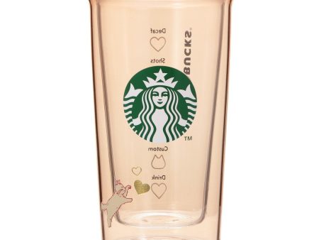 [Pre-Order] Japan SBUX 2025 Valentine Collection 2025 Valentine s Day Heat-Resistant Double-Wall Beige Glass 355ml [预售] 日本星巴克 2025情人节系列 2025情人节耐热双层米色玻璃杯 355ml Supply