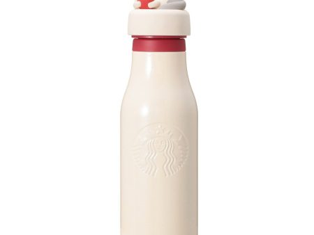 [Pre-Order] Japan SBUX 2025 Valentine Collection Stainless Steel Logo Bottle 473ml [预售] 日本星巴克 2025情人节系列 爱心猫咪不锈钢保温瓶 473ml Supply