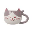 [Pre-Order] Japan SBUX 2025 Valentine Collection 2025 Valentine s Day Grey Cat Face Mug 355ml [预售] 日本星巴克 2025情人节系列 2025情人节灰猫马克杯 355ml Sale