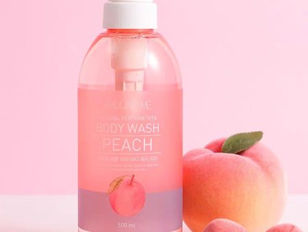 Around Me Perfume Vita Body Wash Peach 500ml Online