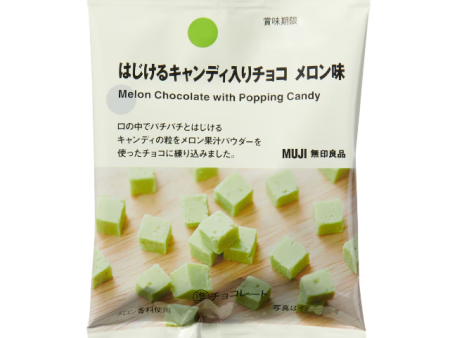 MUJI Melon Chocolate with Popping Candy Hot on Sale