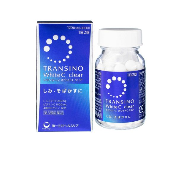 Transino WhiteC Clear Tablet 30 Days for Melanin Spots 一三共 亮白祛斑美白丸 Hot on Sale